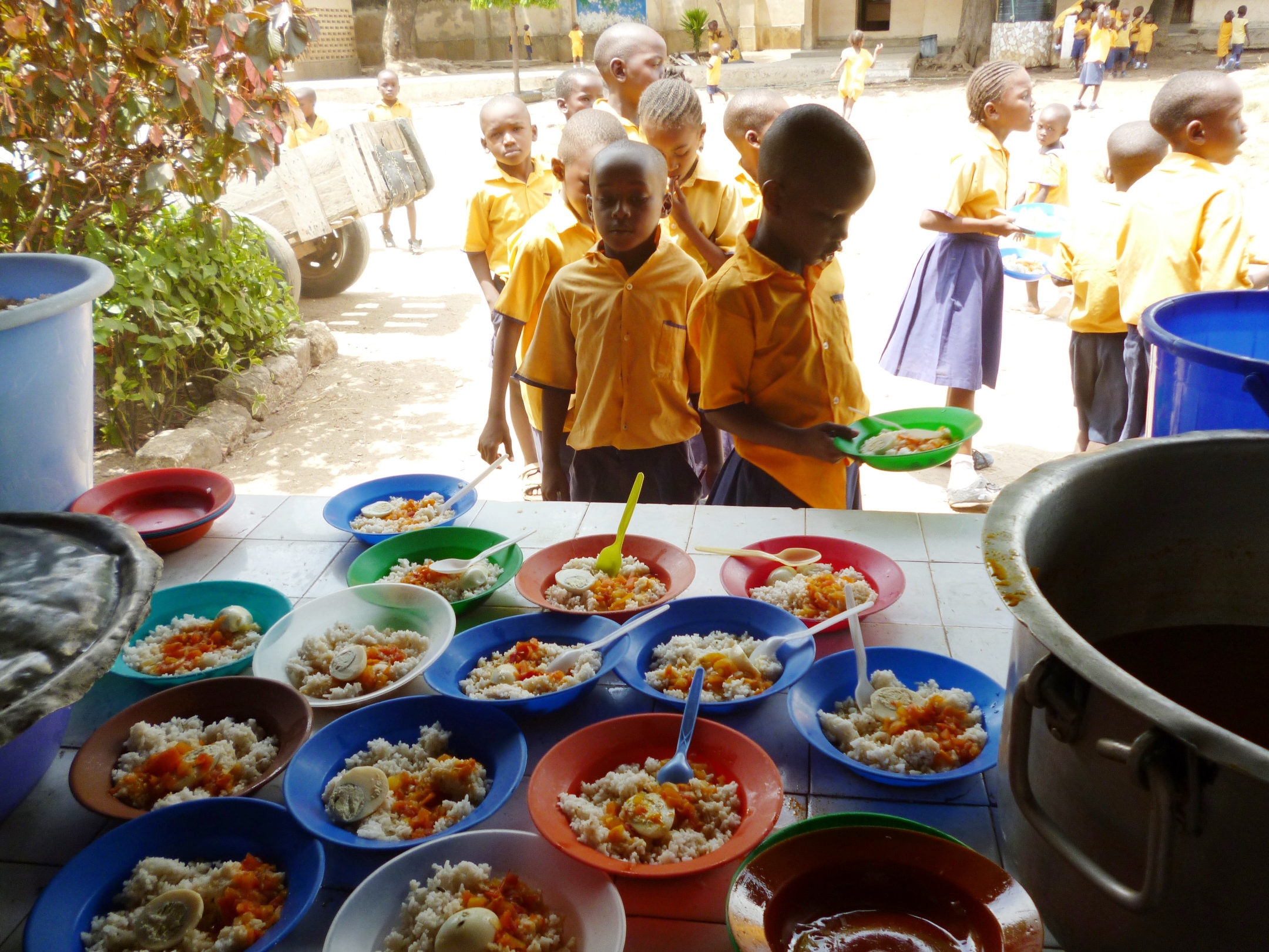 Children receiving meals