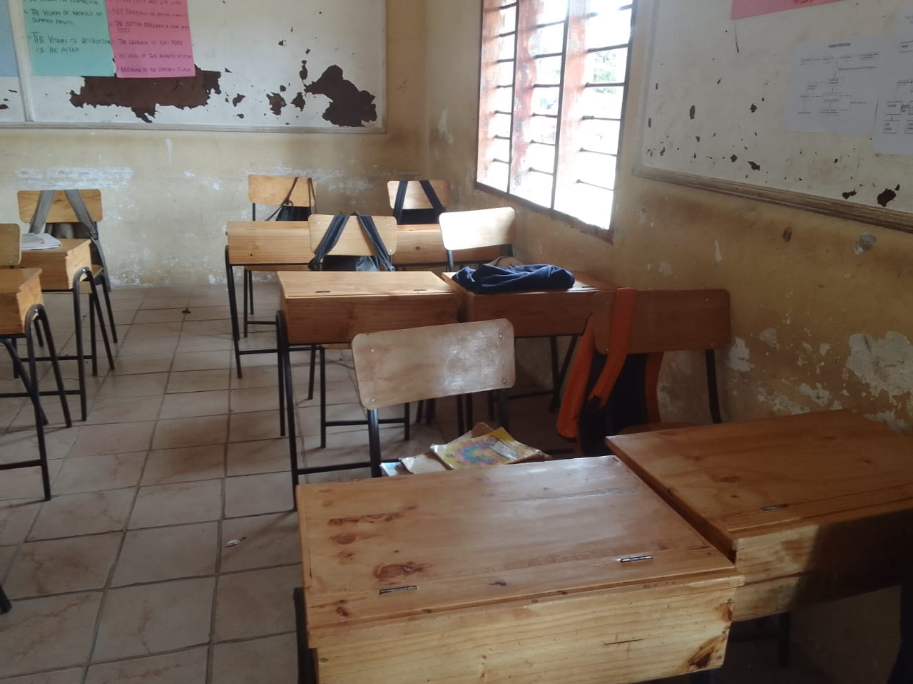 New Mvule wood desk sample
